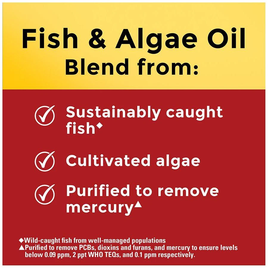 Nature Made Omega-3 Fish Oil 
Algae Oil 1200 mg Softgels 8