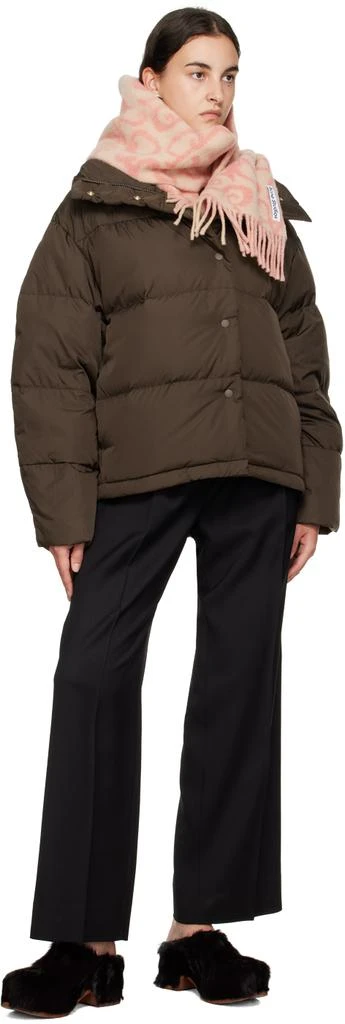 Acne Studios Brown Quilted Down Jacket 4