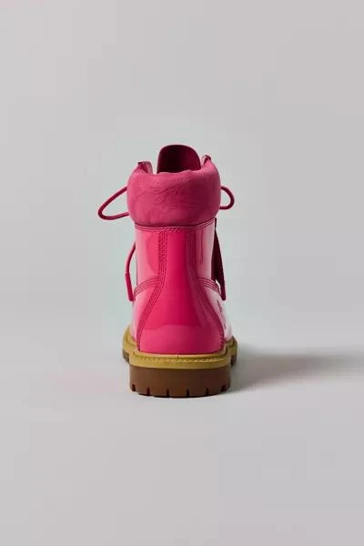 Timberland Timberland Women's Premium Pink Patent Leather 6-Inch Lace-Up Waterproof Boot 4