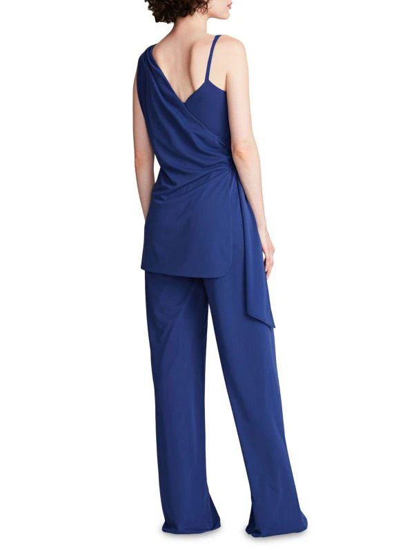 Halston Heritage Zaria Asymmetric Matte Jersey Tie-Waist Jumpsuit 2