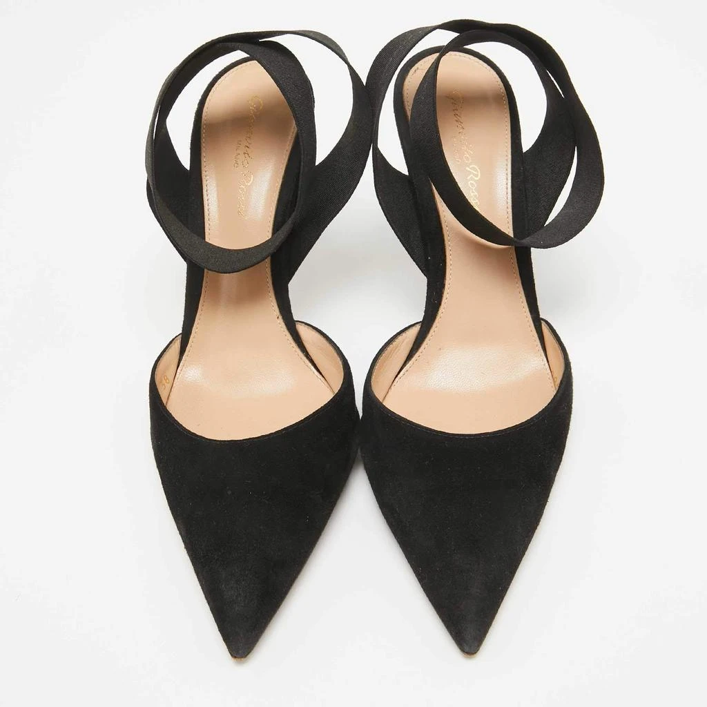 Gianvito Rossi Gianvito Rossi Black Suede Continuity Elastic Pumps Size 38 3