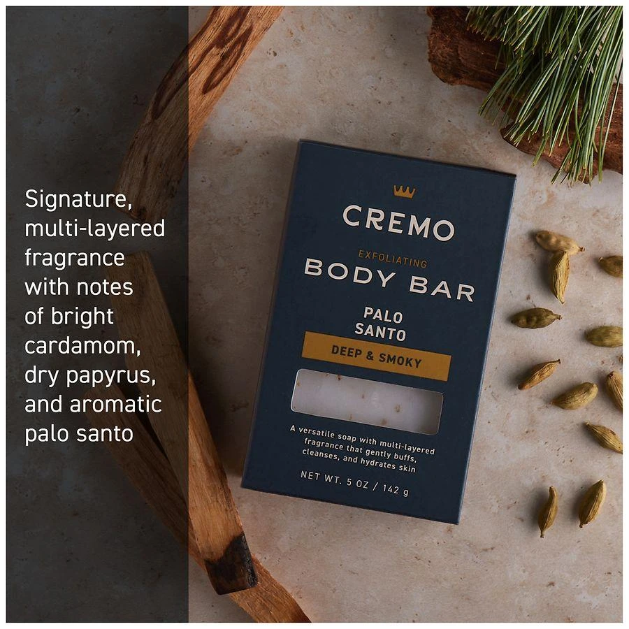 Cremo Exfoliating Body Bar for Men, Buffs, Cleanses 
Hydrates Skin 4