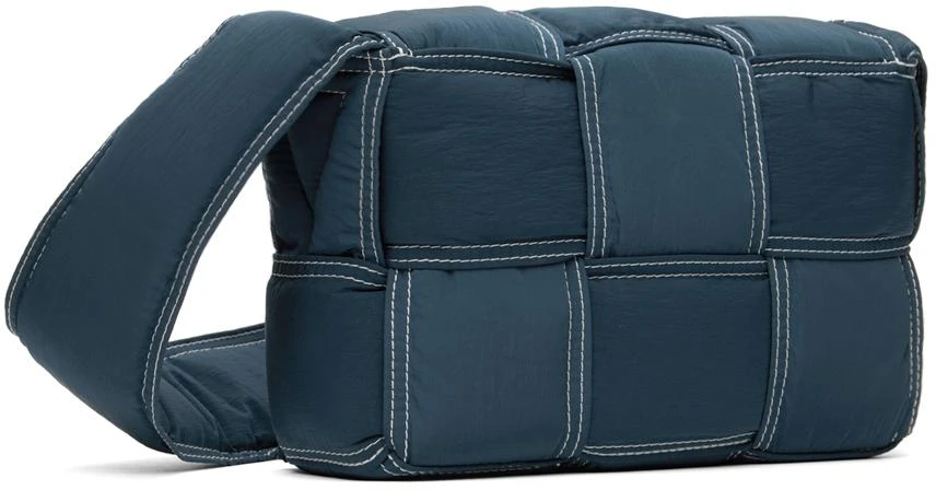Bottega Veneta Navy Small Padded Tech Cassette Bag 3