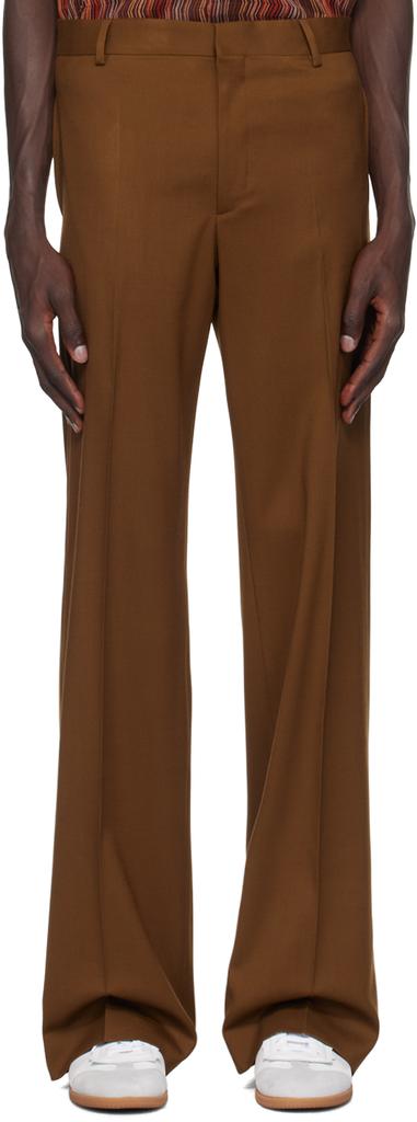 CMMN SWDN Brown Otto Wide Leg Trousers