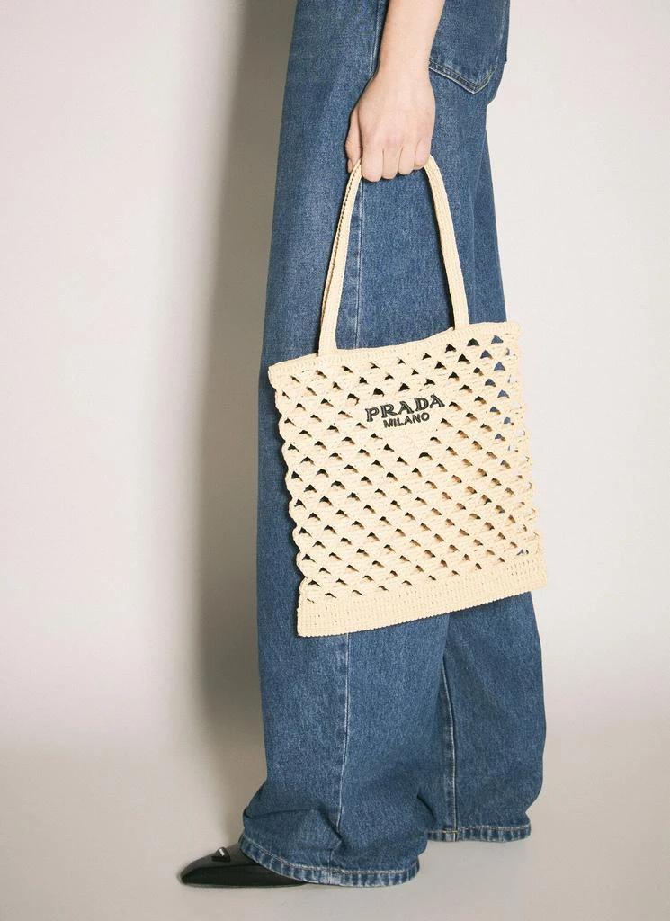 Prada Crochet Tote Bag 5