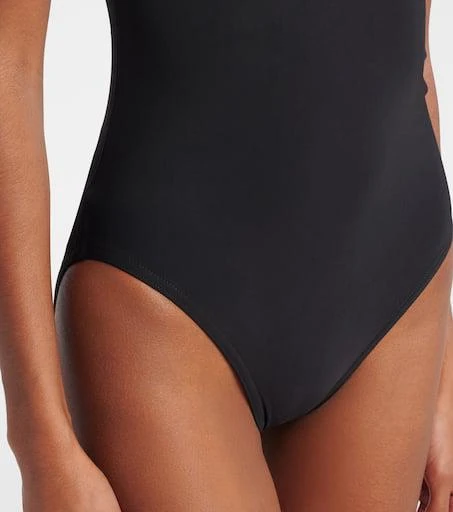 Karla Colletto Floral-appliqué strapless swimsuit 5