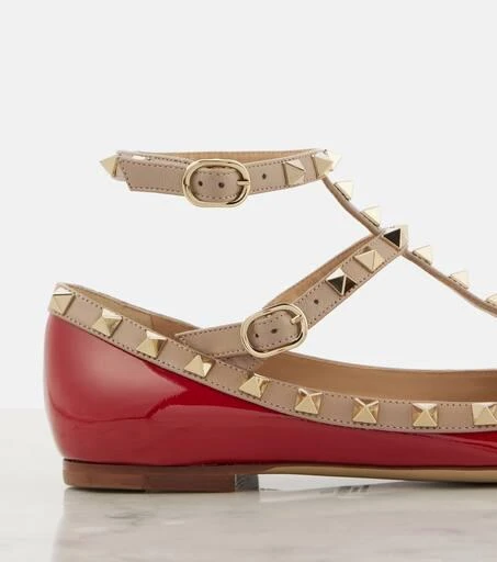 Valentino Rockstud patent leather ballet flats 6