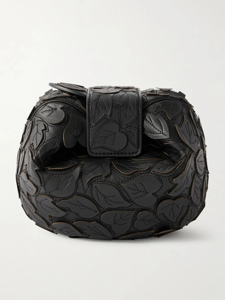 Gabriela Hearst Soft Demi Embroidered Leather Clutch