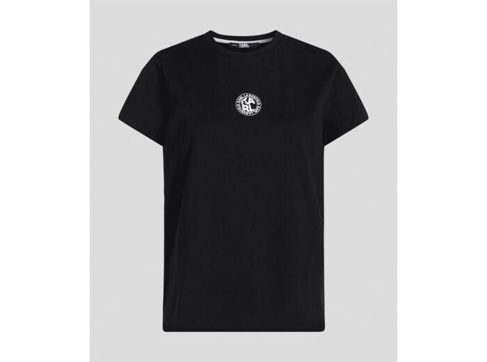 karl lagerfeld ATHLEISURE SMALL LOGO TSHIRT