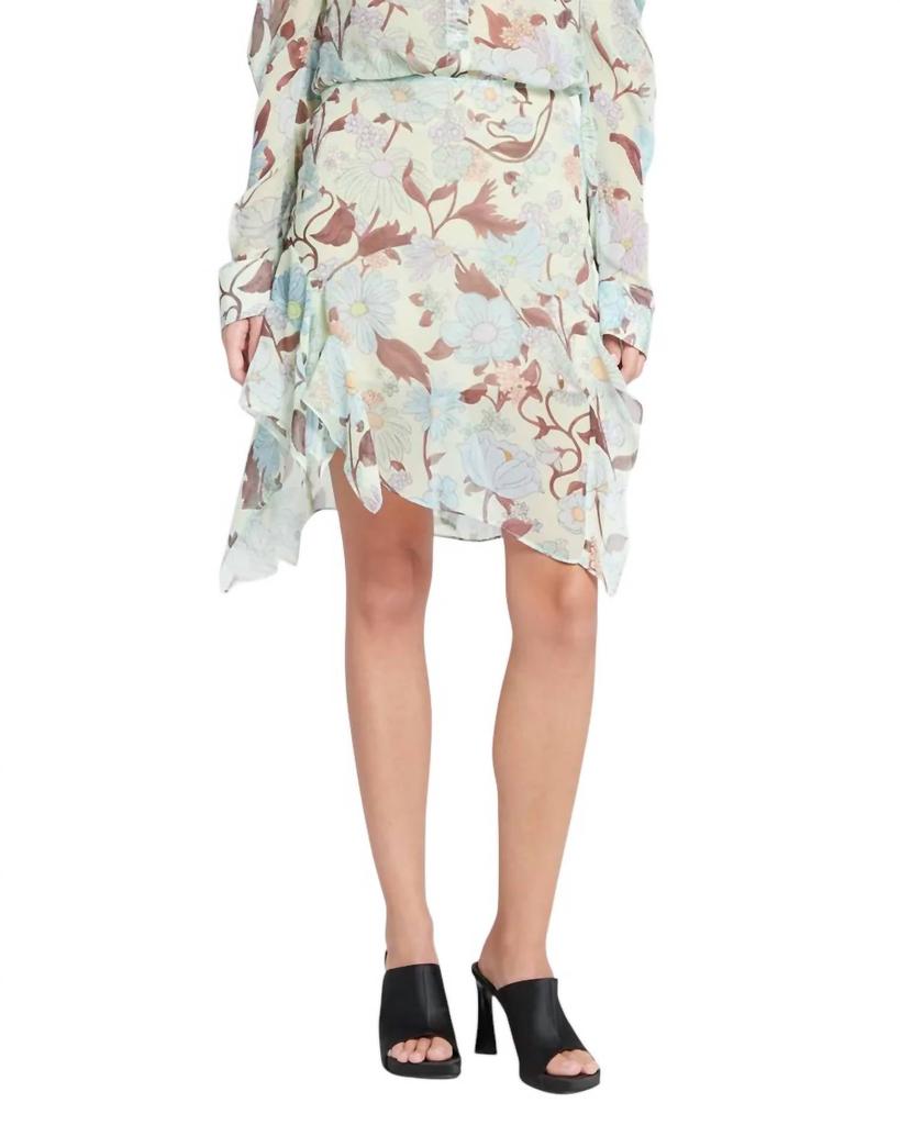 Stella McCartney Stella Mccartney - Garden Print Asymmetric Skirt