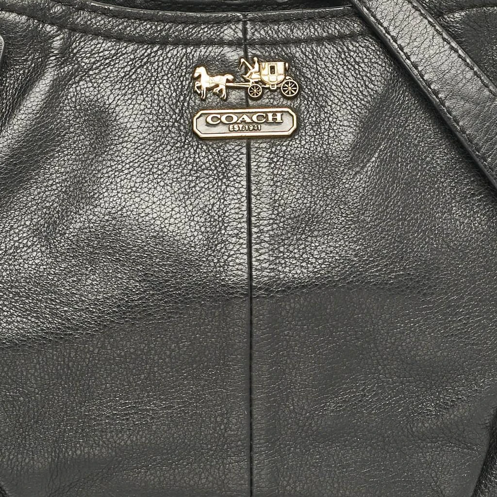 Coach Coach Black Leather Madison Pinnacle Carrie Satchel 5