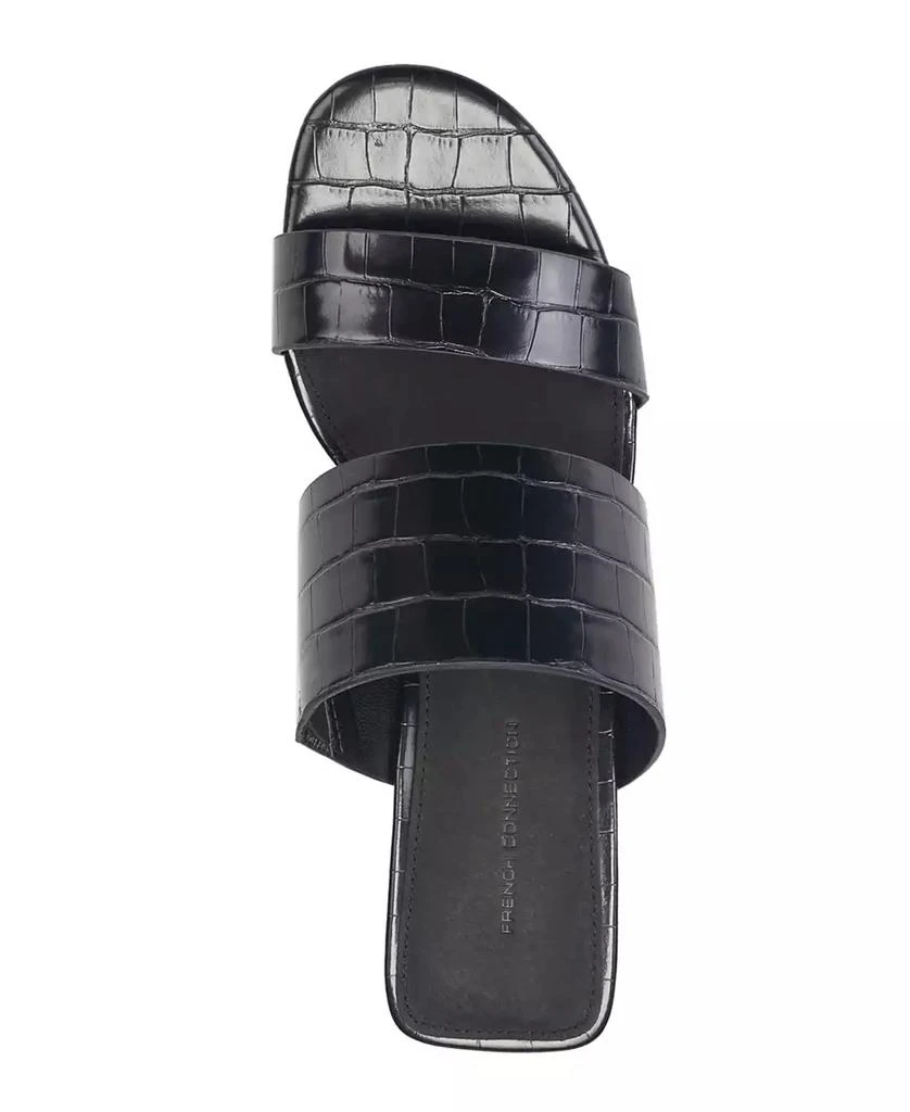 French Connection Women's Slide on Block Heel Sandals 6