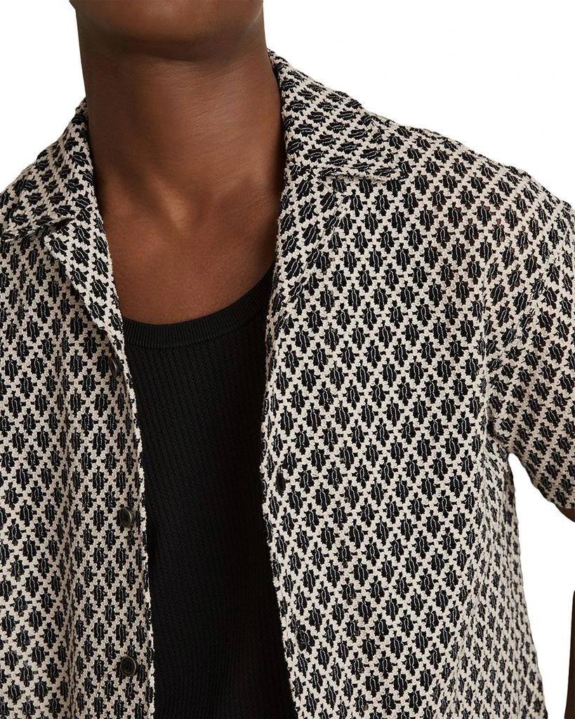 REISS Sterling Crochet Camp Shirt 4