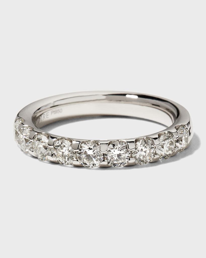 Memoire Platinum 9 Round Diamond Ring, Size 6, 1.00tcw