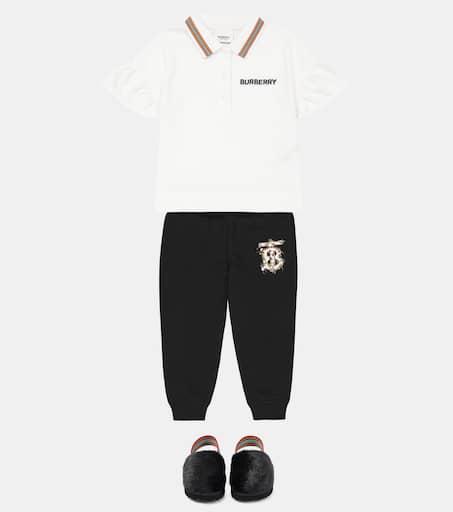 Burberry Kids Logo cotton jersey sweatpants