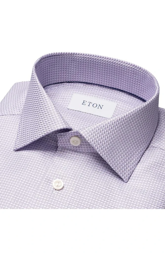 Eton Contemporary Fit Microcheck Organic Cotton Dress Shirt 5