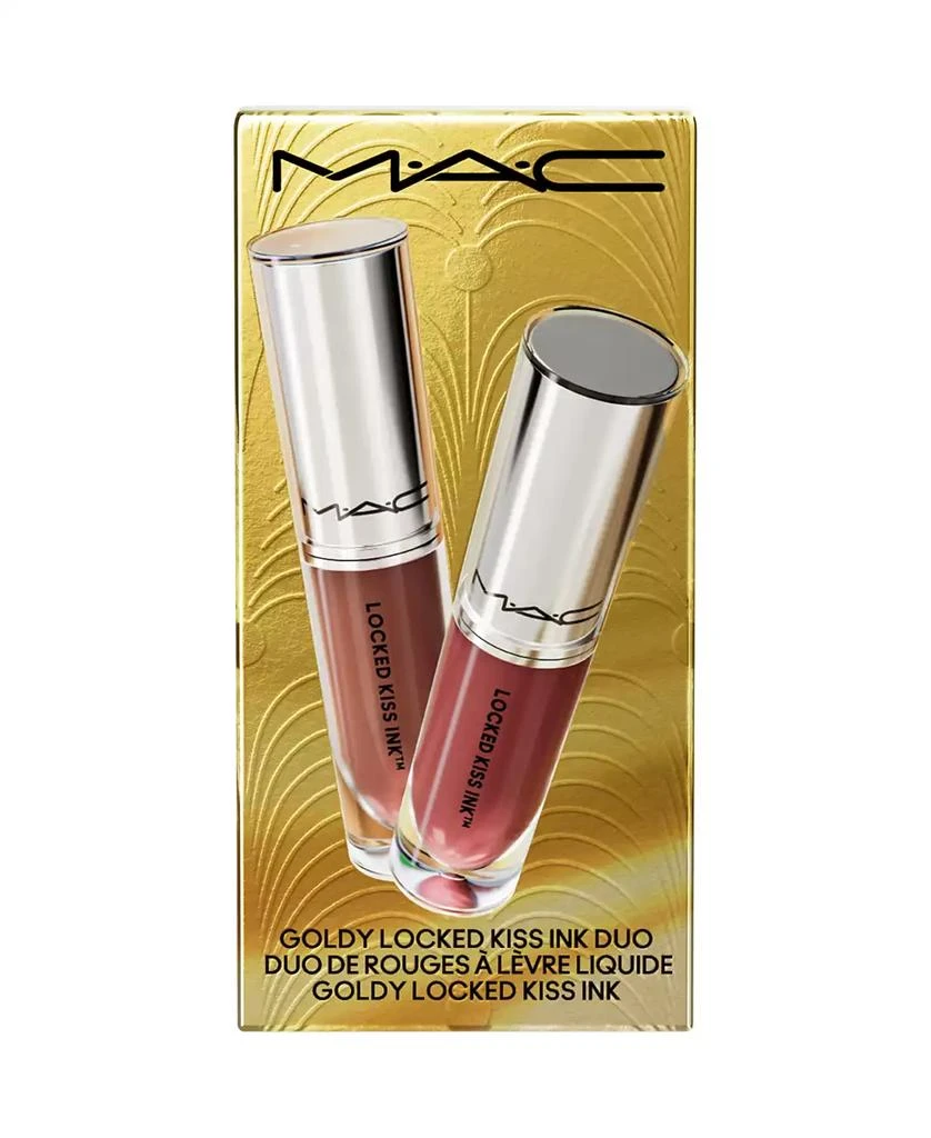 MAC 2-Pc. Goldy Locked Kiss Ink Liquid Lipstick Gift Set 7