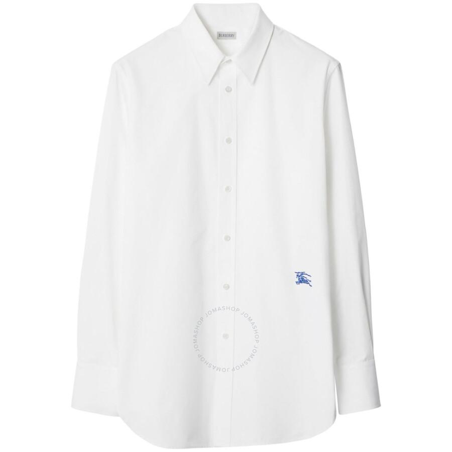 Burberry Embroidered Logo Cotton Shirt