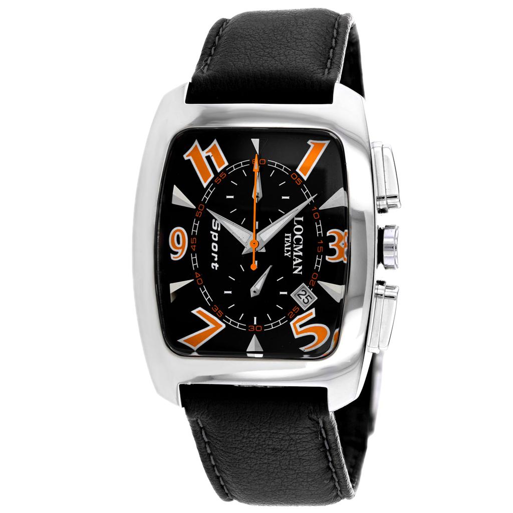 Locman Men's Classic Black Dial Watch
