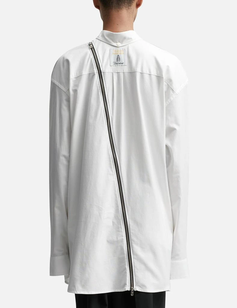 TAKAHIROMIYASHITA TheSoloist. new two-way zip reverse button down collar shirt.(solid) 4