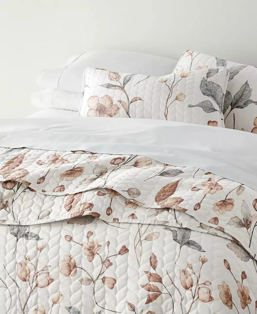 IENJOY HOME Russet Floral Reversible 3-Pc. Quilt Set 4