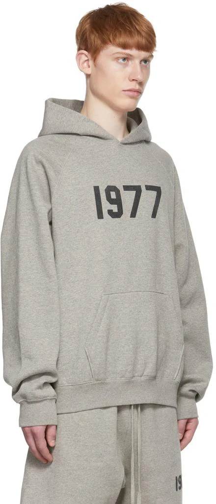 Essentials Gray Cotton Hoodie 2