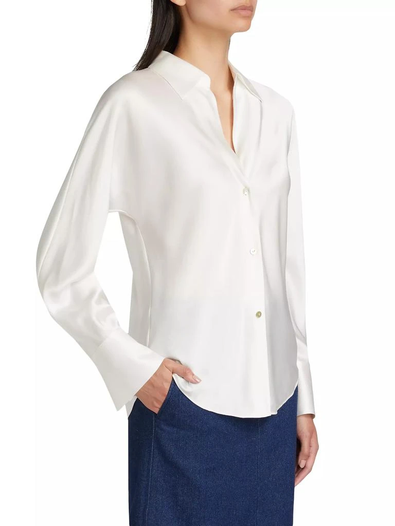 Vince Silk Long-Sleeve Blouse 4