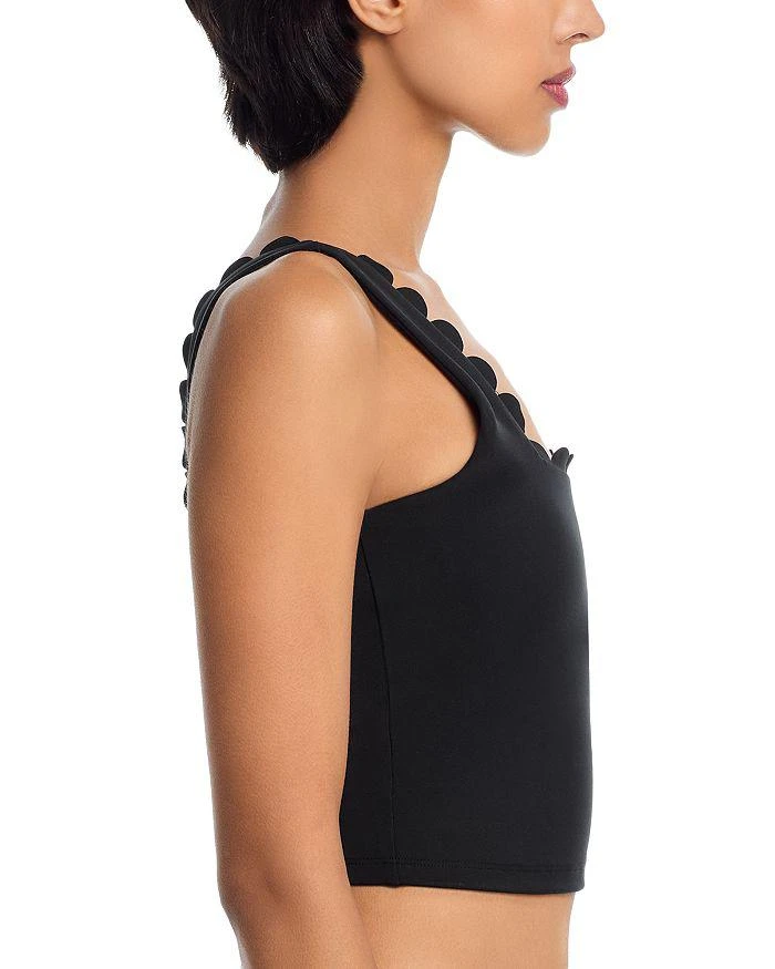 AQUA AQUA Scallop Edge Square Neck Tank Top - Exclusive 4