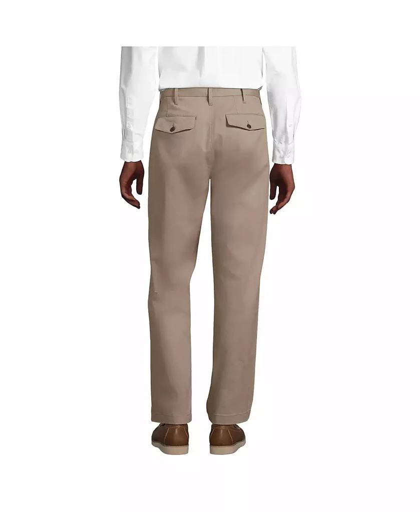 Lands' End Men's Comfort Waist Relaxed Fit Pleated Knockabout Chino Pants 2