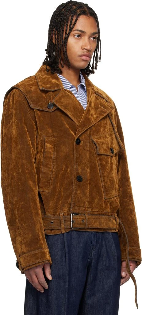 Dries Van Noten Brown Velvet Jacket 2
