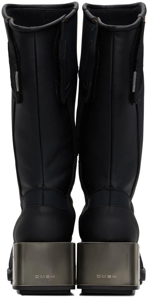 GmbH Black Baris Knee High Moto Boots 2