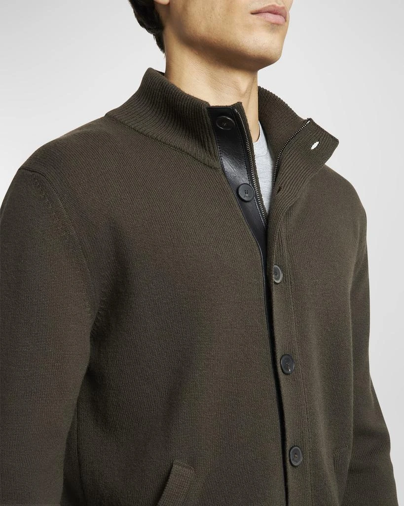 Brioni Men's Full-Zip Cashmere Cardigan Sweater 5