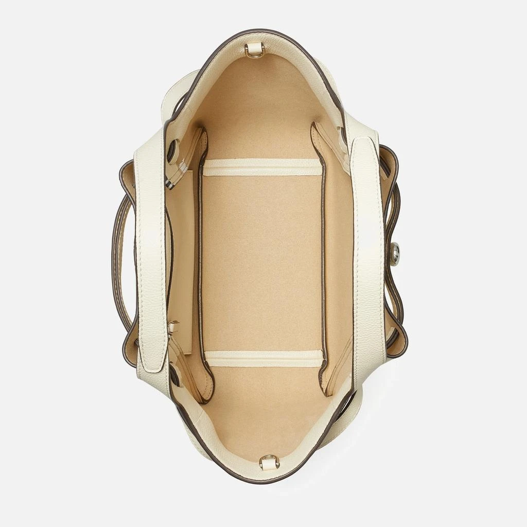 Tory Burch Tory Burch Romy Pebble-Grain Leather Satchel 4