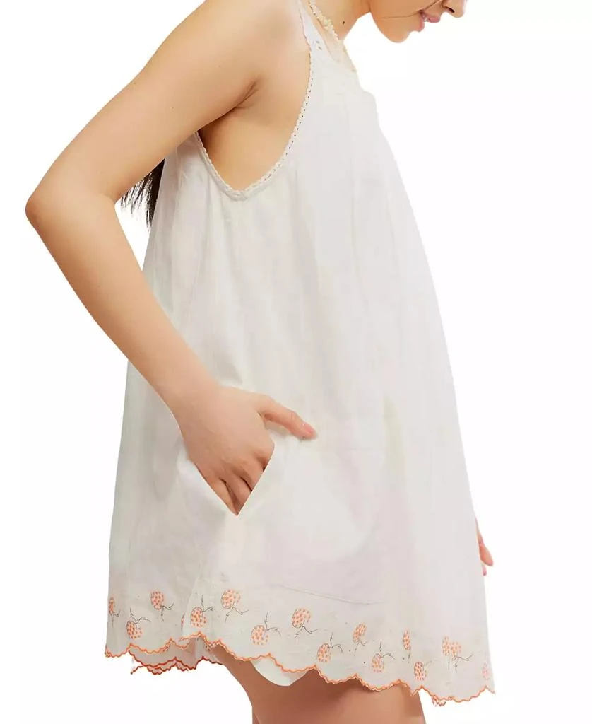 Free People Women's Latecia Embroidered Cotton Mini Dress 3