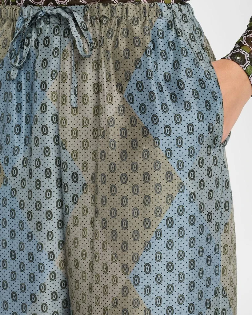 Dries Van Noten Puvis Silk Relaxed Drawstring Pants 5
