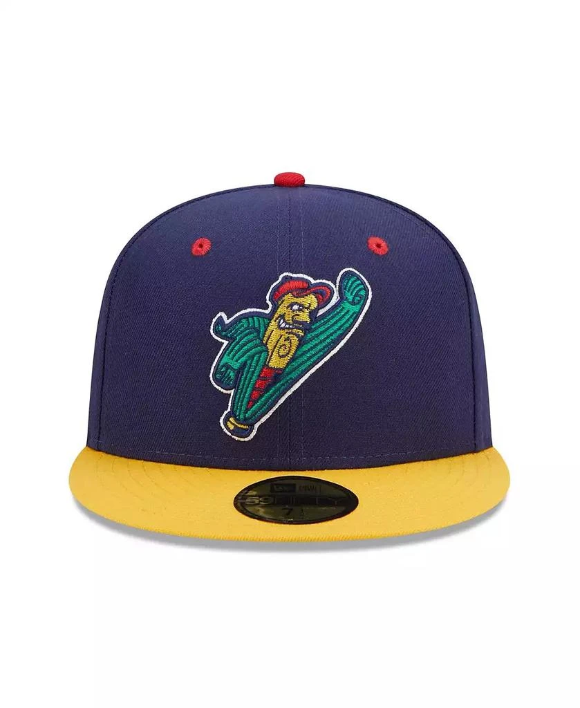 New Era Men's Navy, Yellow Cedar Rapids Kernels Marvel x Minor League 59FIFTY Fitted Hat 2