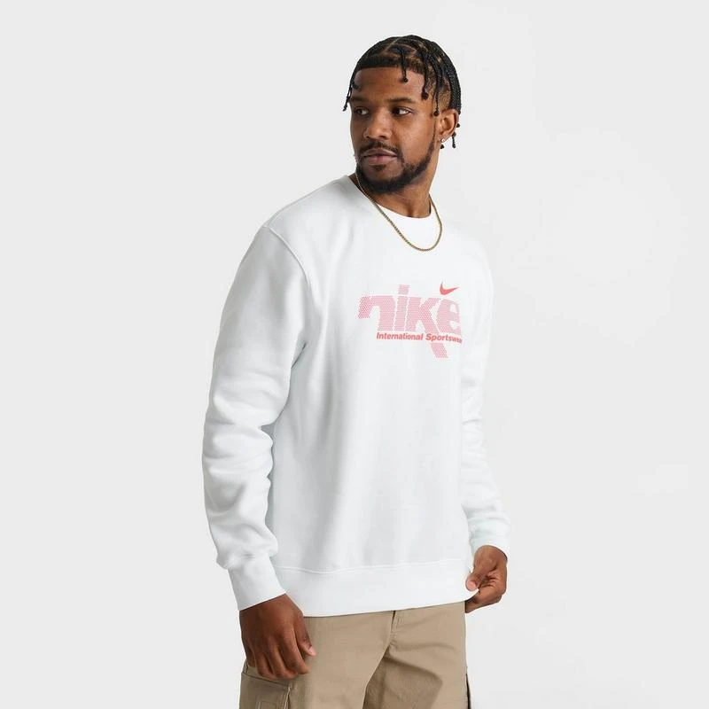 NIKE Men's Nike Sportswear Club International Crewneck Sweatshirt 3