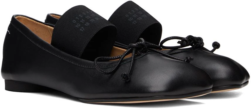 MM6 Black Anatomic Ballerina Flats 4