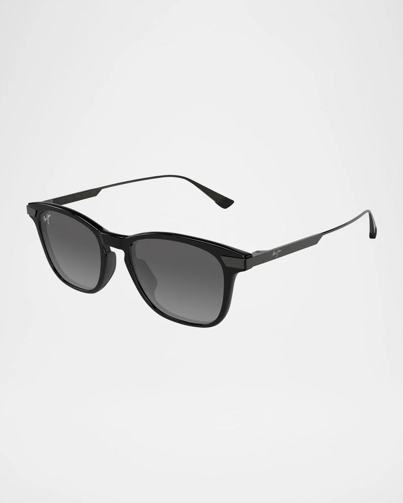 Maui Jim Men's Mana Olana Titanium and Nylon Square Sunglasses 3