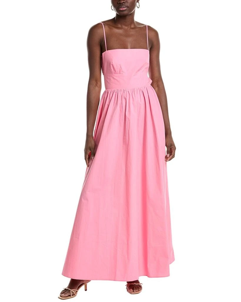 Susana Monaco susana monaco Poplin Open Back Maxi Dress 1