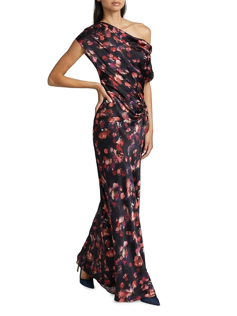 Poppy Abstract Stretch-Silk Ruched Gown  On Sale Now with Up to 77% Off |  Discover Exclusive Deals & Savings at BeyondStyle  Authentic A.L.C.  women's|a-line|silk|Women's|one-shoulder|floor-length|women's  apparel|sleeveless|contemporary|dresses|floral ...