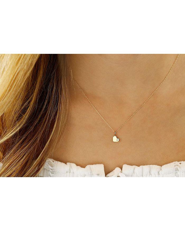 Moon & Meadow 14K Yellow Gold Heart Pendant Necklace, 18" - Exclusive