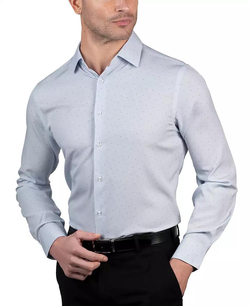 Nautica Men's Slim-Fit Mini-Pattern Dress Shirt