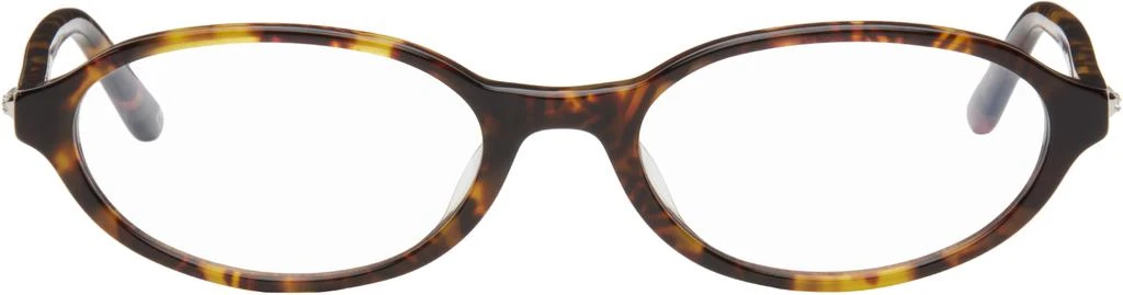 BONNIE CLYDE Brown Oval Baby Glasses 1