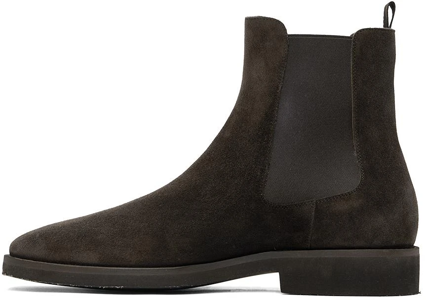 Tom Ford Brown Suede Light Sole Chelsea Boots 3