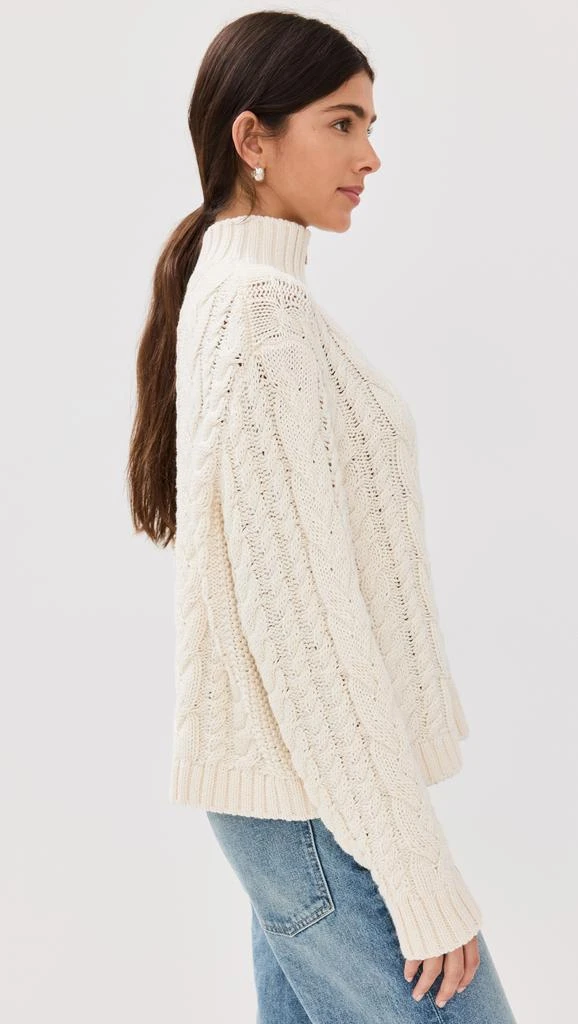 Jenni Kayne Cotton Cable Half Zip 3