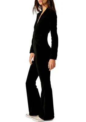 Free People People Jayde Corduroy Flare Jumpsuit 3