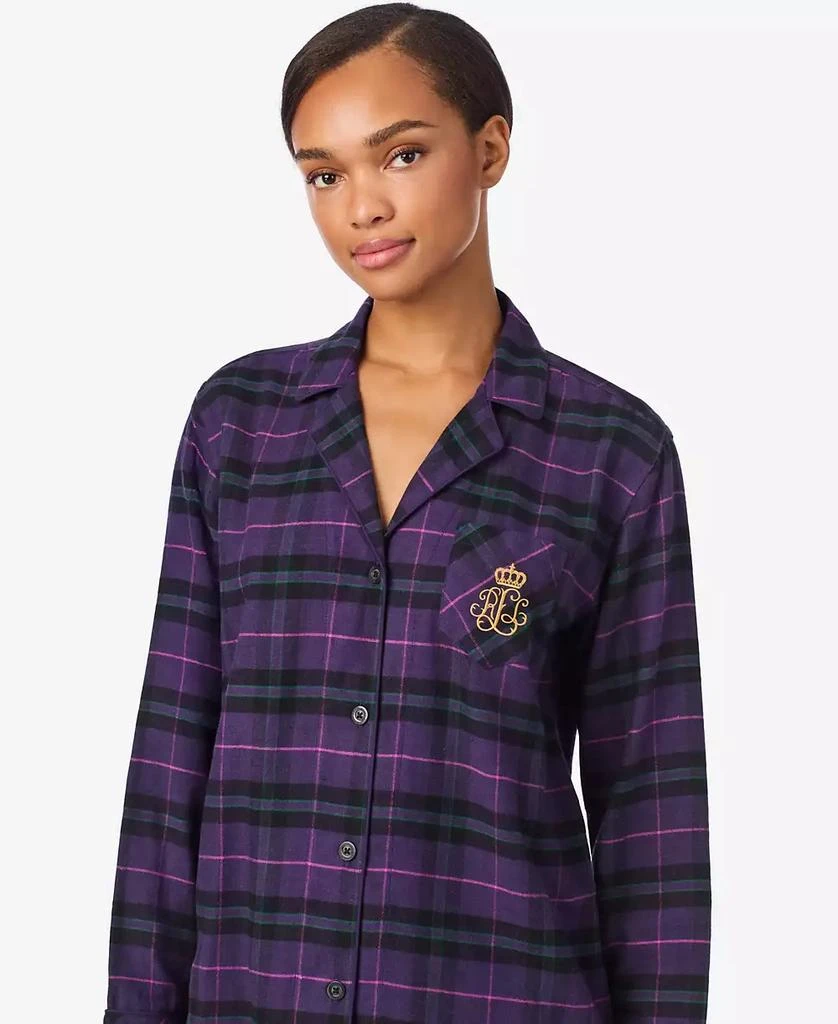 Ralph Lauren Women's Long Sleeves Notch Collar Pajama Set 4