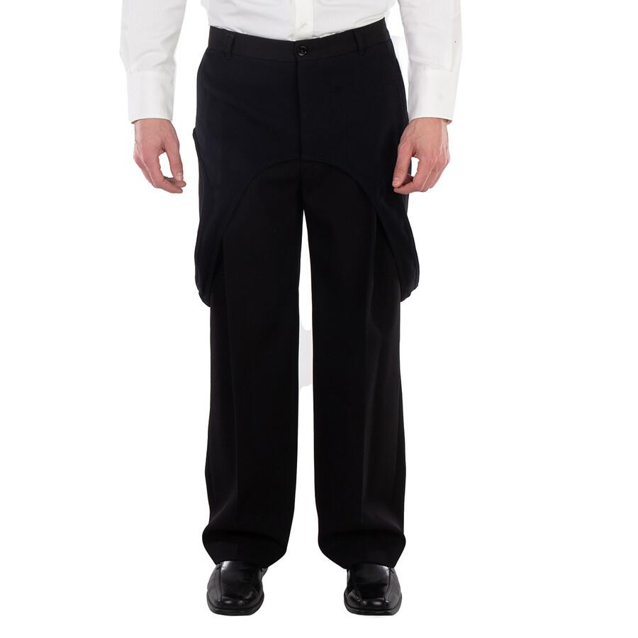 Burberry Panel Detail Wool Tailored Trousers, Brand Size 48