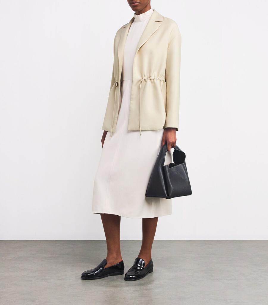 AGNONA Wool-Silk Drawstring Jacket